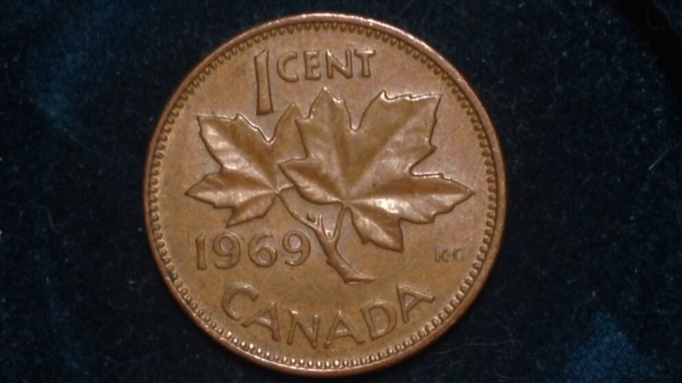 1969 Canadian penny