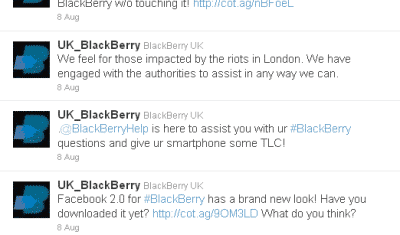 RIM's BlackBerry Blog was hacked after the company posted this message on Twitter yesterday.