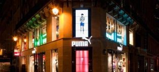 The Puma concept store in Paris. Puma tapped Toronto's Mood Media to deploy a digital signage network that consisted of four video walls.