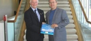 Open Text Chairman Tom Jenkins (right) with Governor General David Johnston, who is past President of the University of Waterloo.