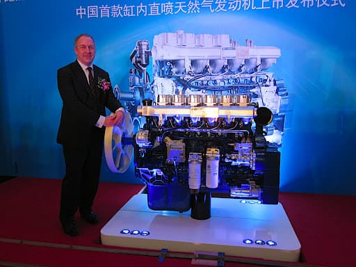 Westport Innovations CEO David Demers in Bejing. Together with China's Weichai Power, Westport will try to fill growing demand for natural gas engines for heavy-duty trucks in China.