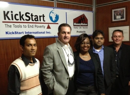 On a recent trip to Africa, Serenic CEO Randy Keith with members of Kickstart. A recent sale to a local Ugandan government was the third African local government to have selected and adopted Serenic solutions, said the company.