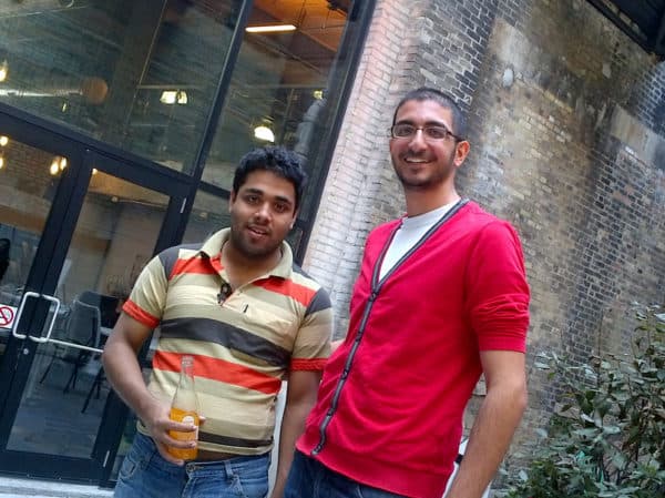 Maluuba co-founders Sam Pasupalak (left) and Mo Musbah.