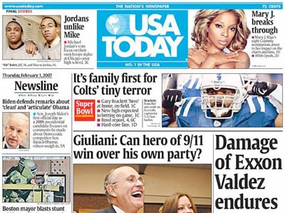 Sunday's edition of USA Today featured an article by Peter Moreira called 