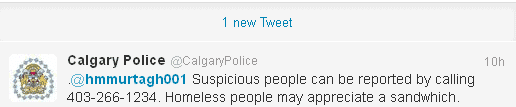 calgary police tweet