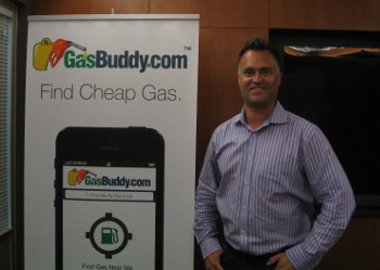 Co-founder and CEO Jason Toews at GasBuddy headquarters.