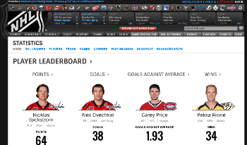 vs. the new NHL Stats site