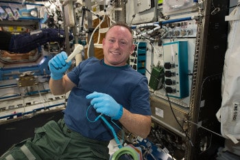 A NASA wrench 3D printed in space.  Source: NASA