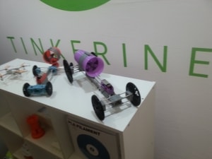 Some of Tinkerine U’s STEM Projects on display at the 3D Printshow