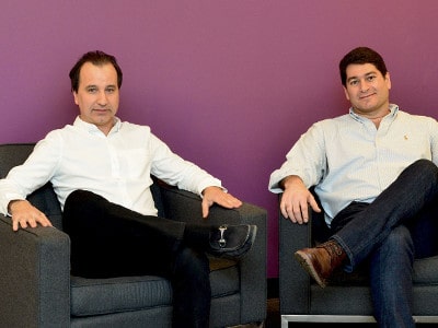 ScribbleLive CEO Vince Mifsud and Appinions CEO Larry Levy