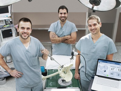 Intellijoint Surgical co-founders Andre Hladio, Armen Bakirtzian and Richard Fanson