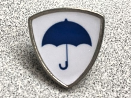 blue umbrella sticker