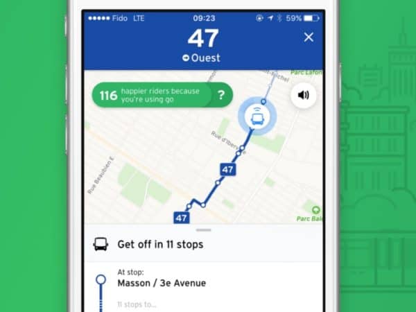 Montreal's Transit app