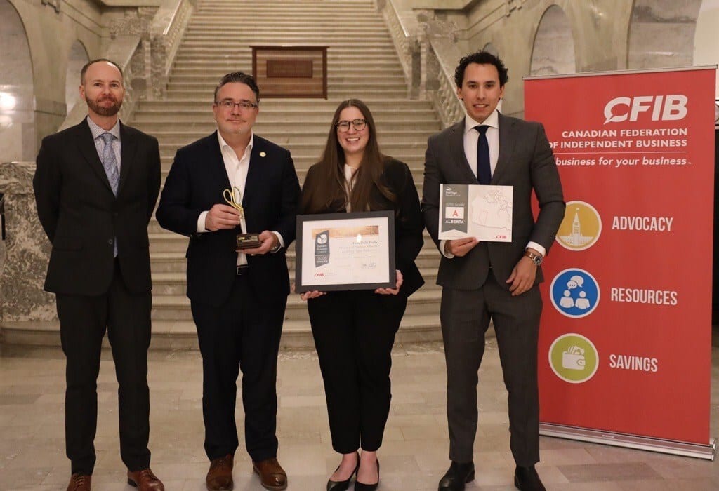 CFIB Golden Scissors Award goes to Alberta for speeding up permit approvals