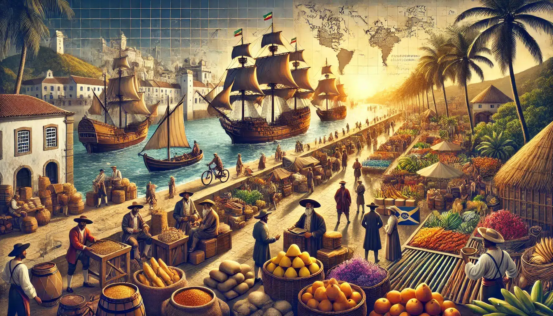 How was Portugal’s economy affected by the Columbian Exchange?