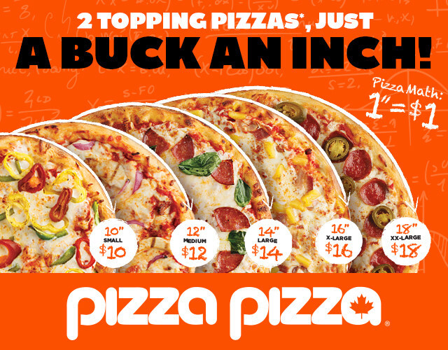 Pizza Pizza Launches New ‘Buck an Inch’ Pizza Deal with baseball icon ...