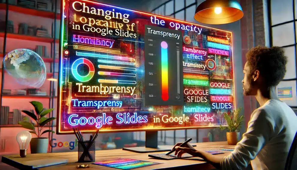 How to change the opacity of highlighted text in Google Slides 